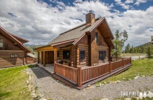 A Big Sky cabin rental to stay in when visiting Montana in the fall.